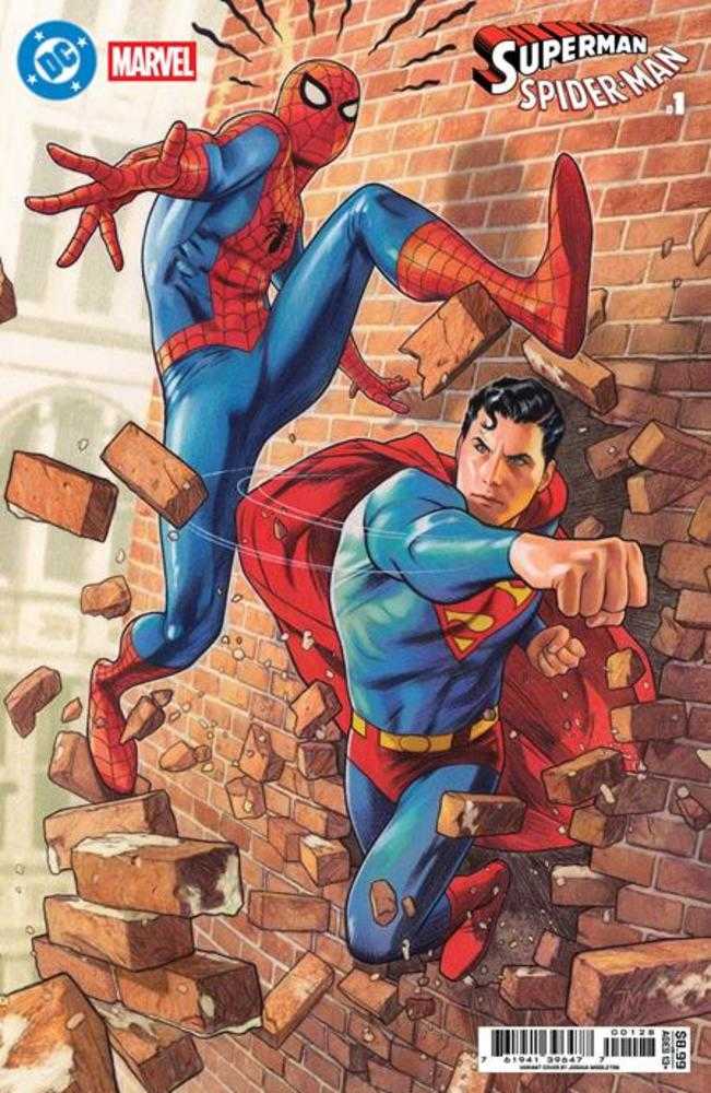 DC Marvel Superman Spider-Man #1 (One Shot) Cover P Joshua Middleton Card Stock Variant