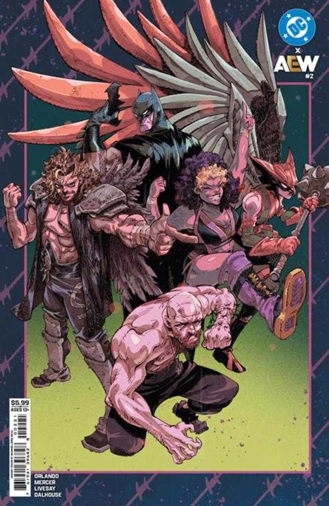DC X Aew #2 (Of 2) Cover B Ricardo Lopez Ortiz Card Stock Variant