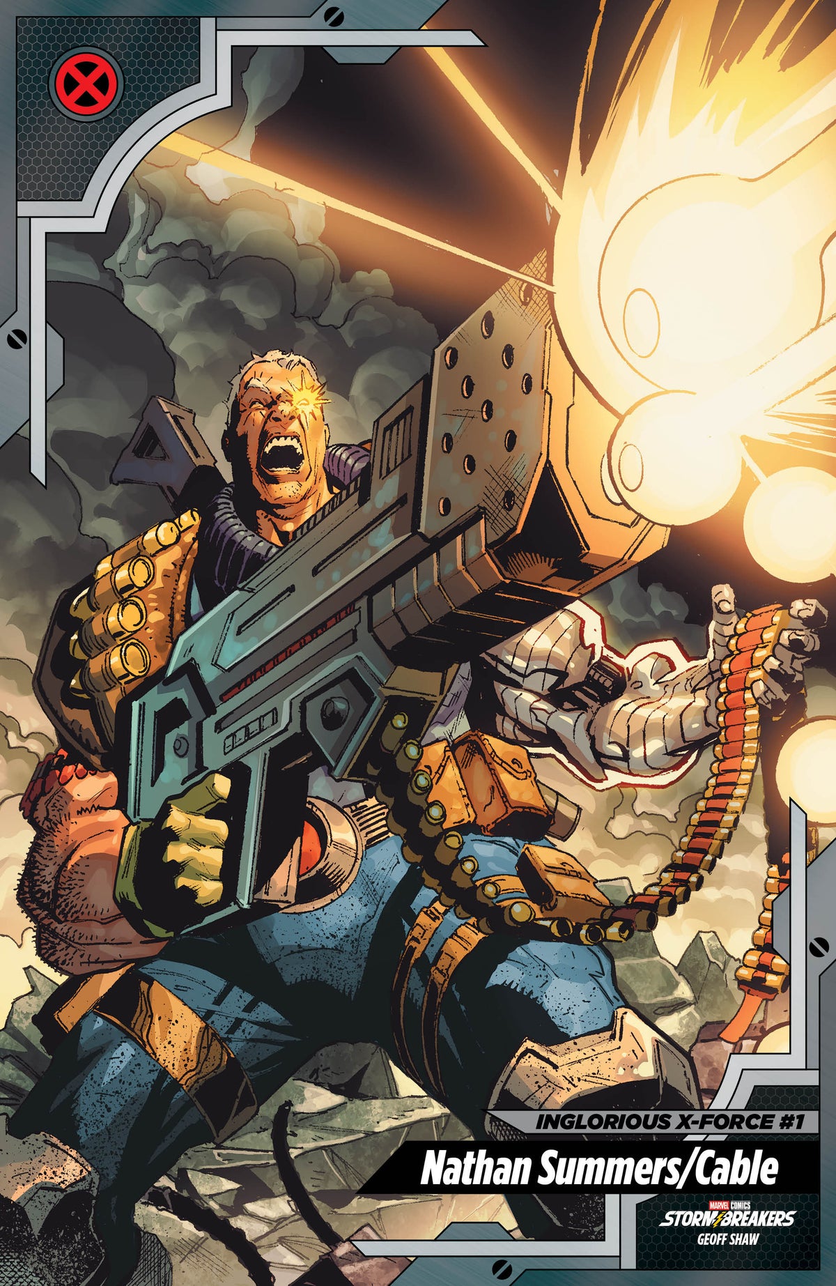 Inglorious X Force #1 Geoff Shaw X-Men Trading Card Variant
