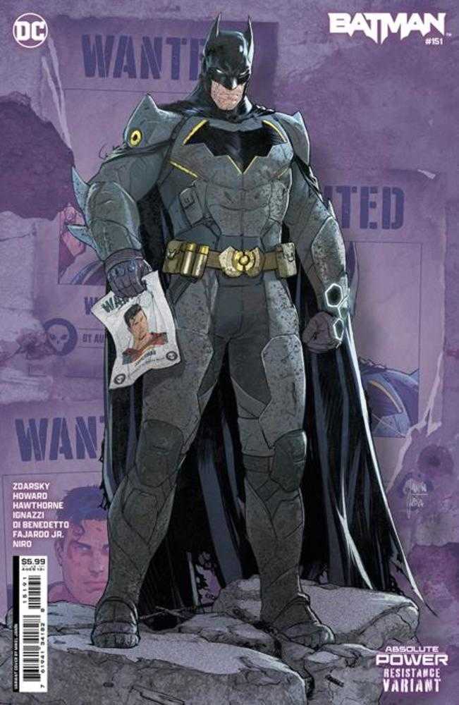 Batman #151 Cover F Mikel Janin Resistance Card Stock Variant (Absolute Power)