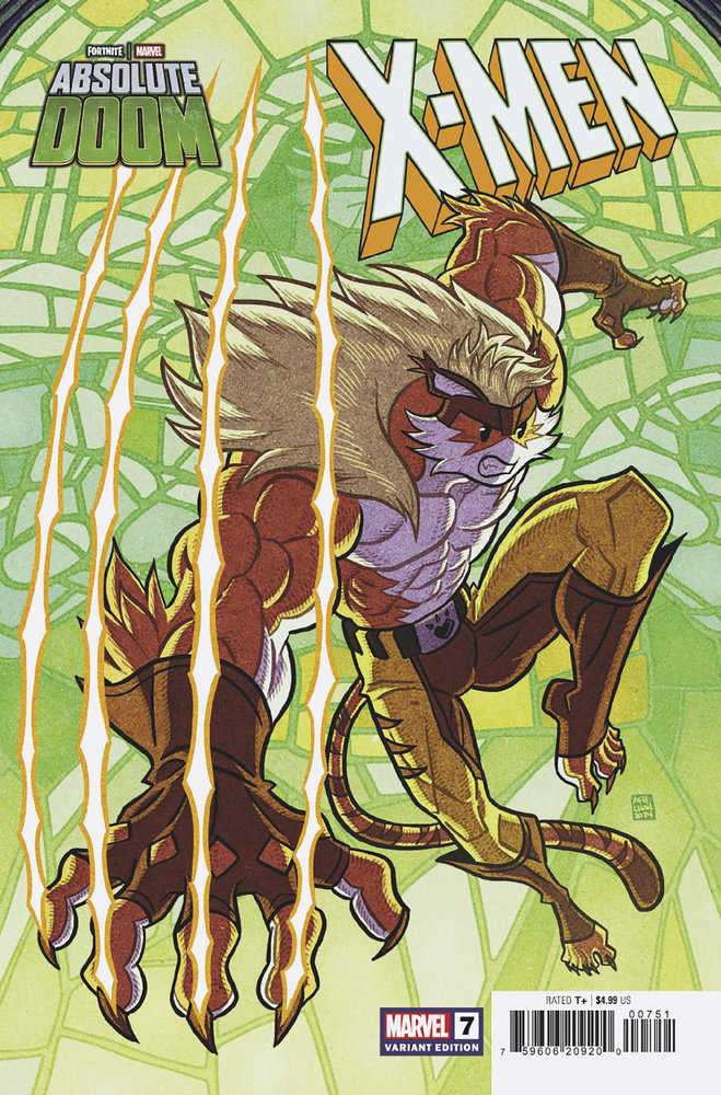 X-Men #7 Afu Chan Marvel Fortnite Meowtooth Variant