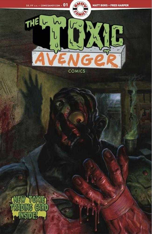 Toxic Avenger Comics #1 Cover D Fred Harper Exclusive Trading Card By Mayday Trippe Variant (Mature)