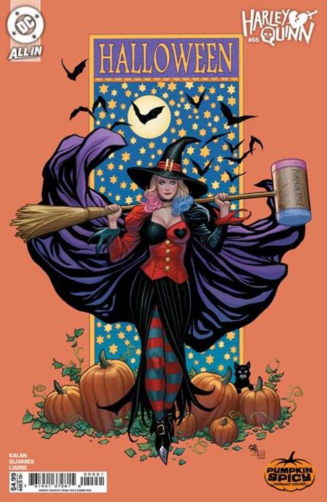 Harley Quinn #55 Cover E Frank Cho Pumpkin Spicy Card Stock Variant