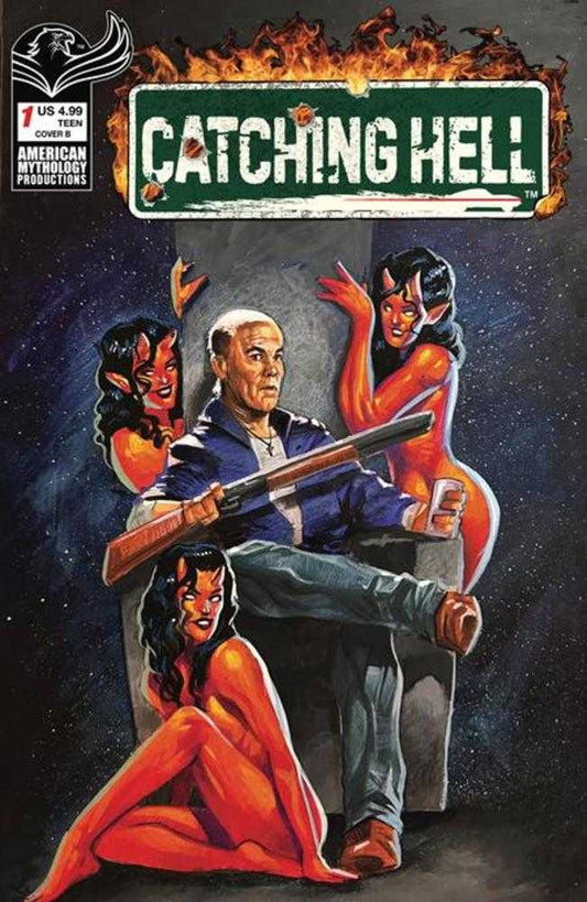 Catching Hell Feat Reggie Bannister #1 Cover B Paul Maitland Variant Previously Solicted Thru Diamond