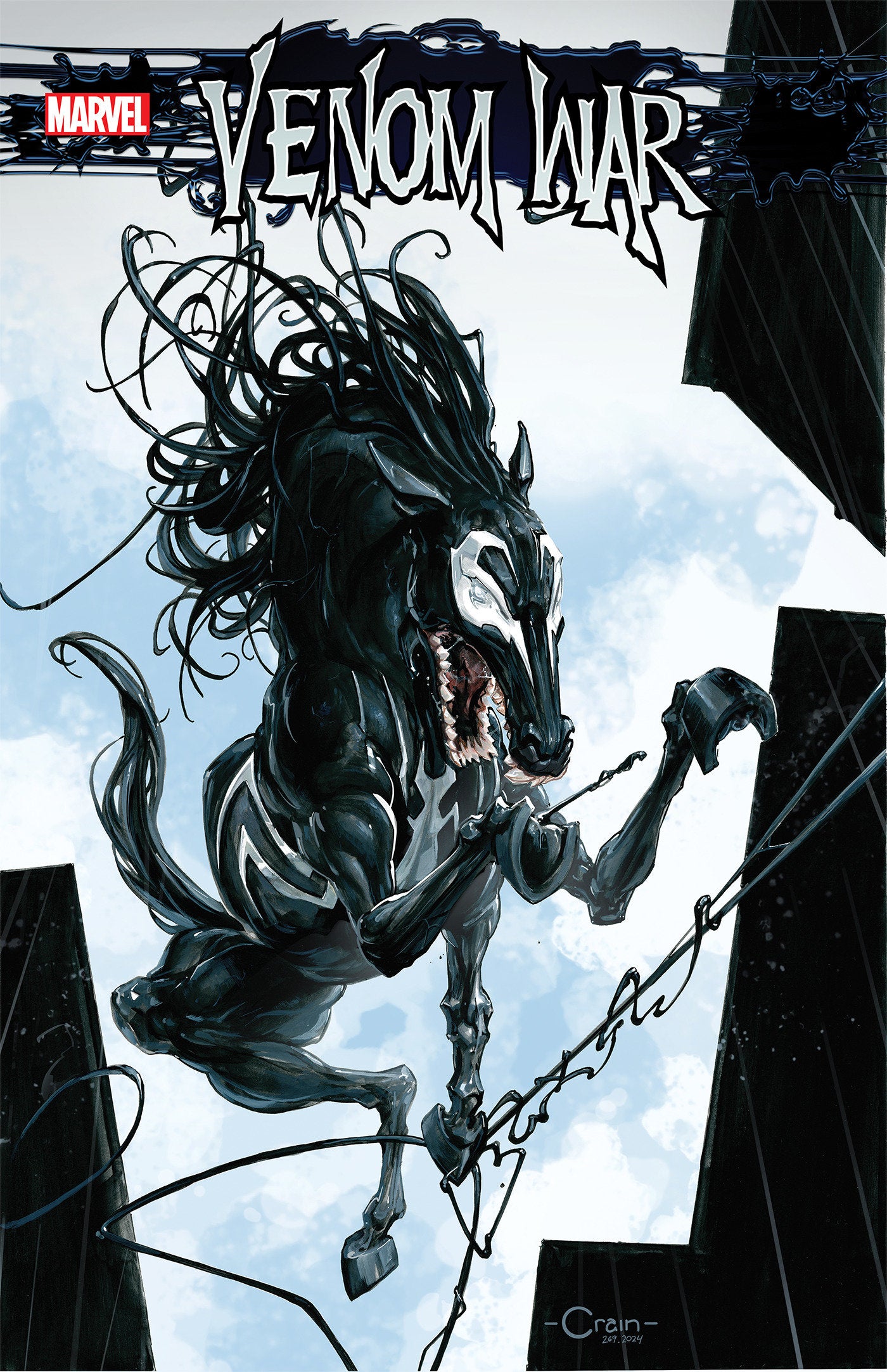 Venom War #5 (Of 5) Clayton Crain Venom Horse Variant