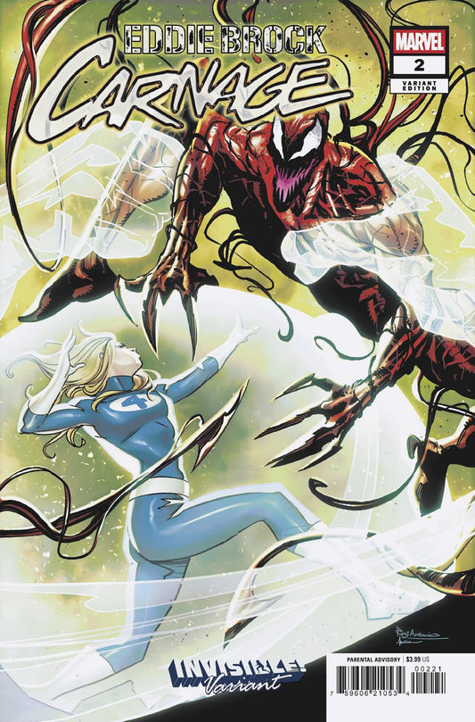 Eddie Brock: Carnage #2 Roge Antonio Invisible! Variant