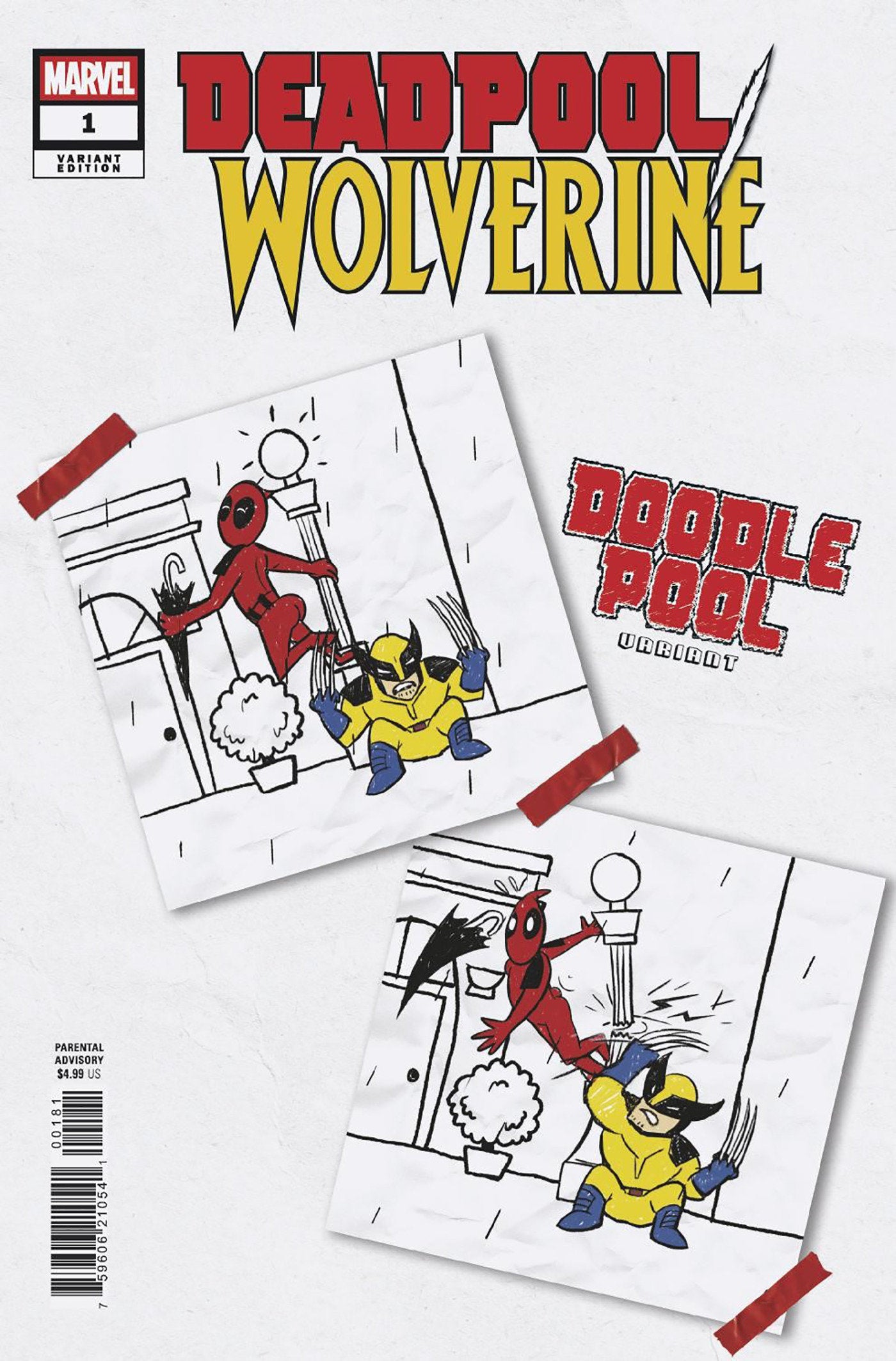 Deadpool Wolverine #1 Doodlepool Variant