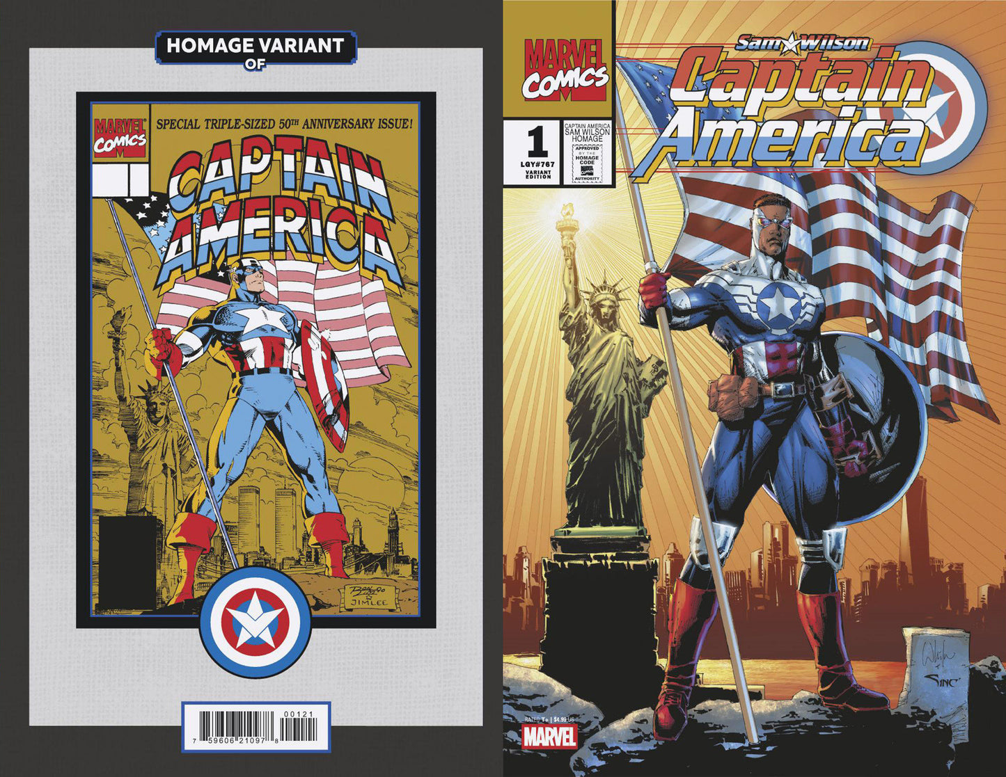 Sam Wilson Captain America #1 (Of 5) Portacio Homage Variant