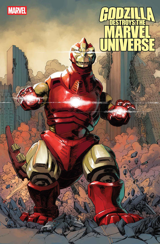 Godzilla Destroys The Marvel Universe #3 Dave Wachter Marvelized Iron Man Zilla Variant