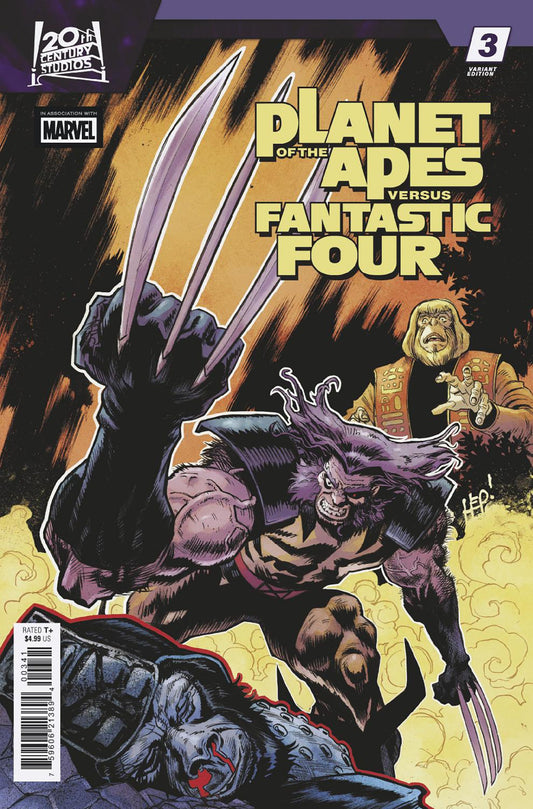 Planet Of The Apes vs. Fantastic Four #3 Scott Hepburn Versus Variant