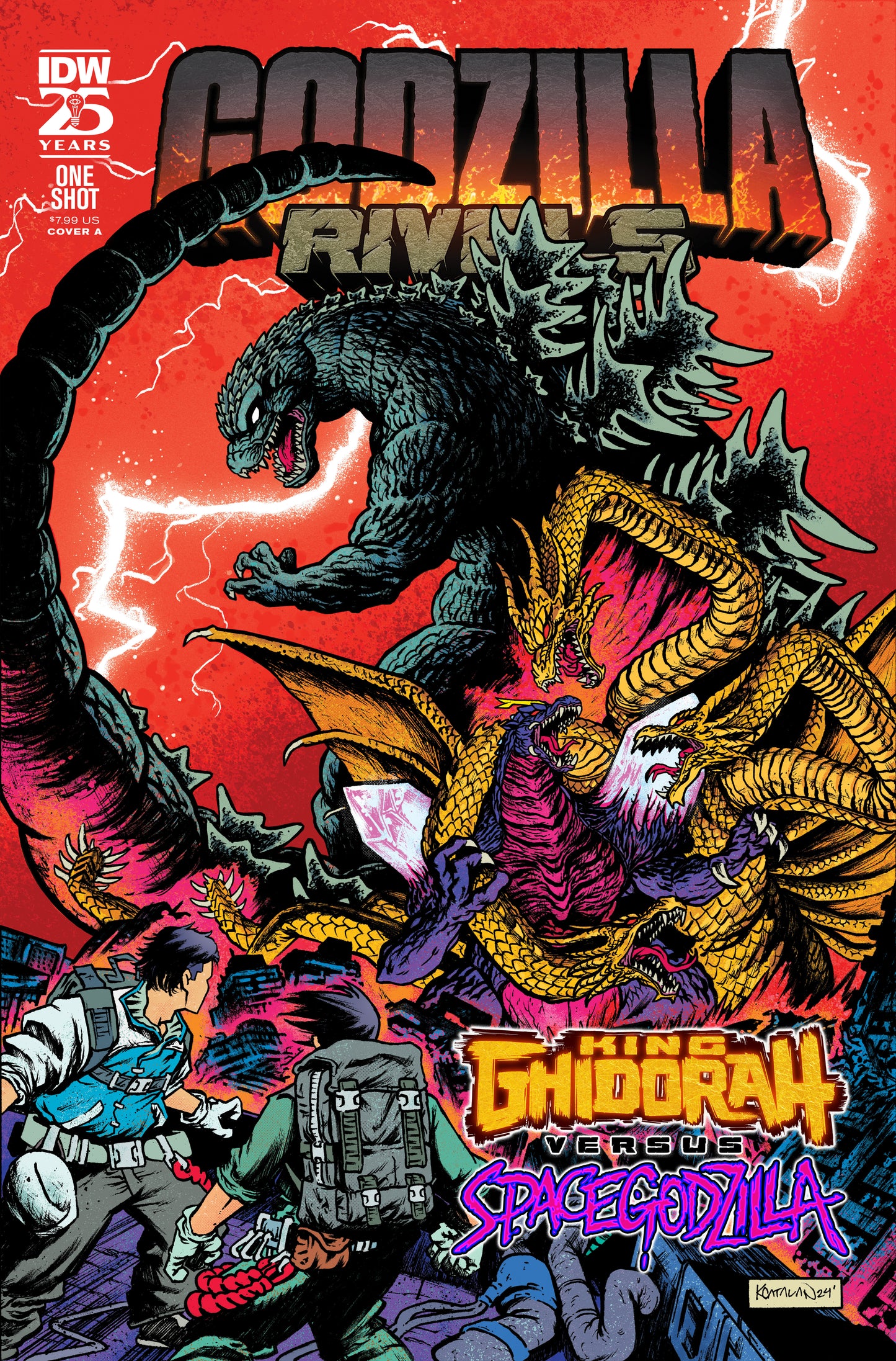 Godzilla Rivals: King Ghidorah vs. Spacegodzilla Cover A (Catalan)